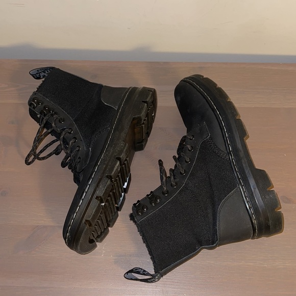 Dr. Martens Black Textile Winter Boots - Men’s Size 8 - Picture 7 of 10